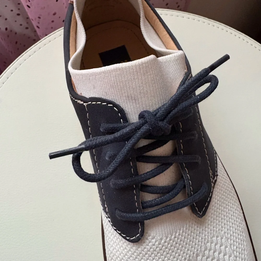 Johnson & Murphy Knit & Suede Oxfords with Perforated Design - Picture 6 of 6